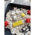 Kinetisch zand met 5 bouwvormen